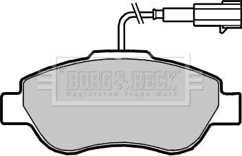 Borg & Beck BBP2416 - Комплект спирачно феродо, дискови спирачки vvparts.bg