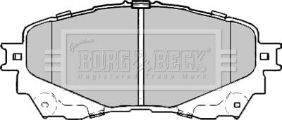 Borg & Beck BBP2411 - Комплект спирачно феродо, дискови спирачки vvparts.bg