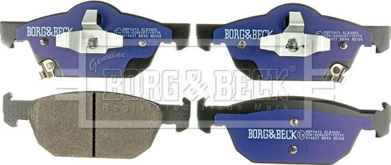 Borg & Beck BBP2413 - Комплект спирачно феродо, дискови спирачки vvparts.bg