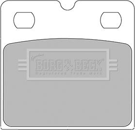 Borg & Beck BBP2430 - Комплект феродо за накладки, дискова ръчна спирачка vvparts.bg