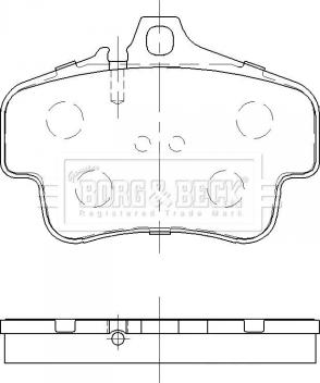 NiBK PN0865 - Комплект спирачно феродо, дискови спирачки vvparts.bg