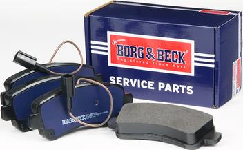 Borg & Beck BBP2560 - Комплект спирачно феродо, дискови спирачки vvparts.bg