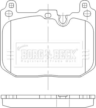 Borg & Beck BBP2562 - Комплект спирачно феродо, дискови спирачки vvparts.bg