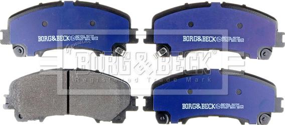 Borg & Beck BBP2506 - Комплект спирачно феродо, дискови спирачки vvparts.bg