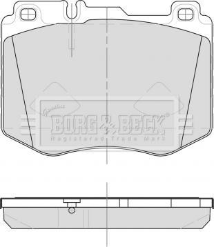Borg & Beck BBP2500 - Комплект спирачно феродо, дискови спирачки vvparts.bg