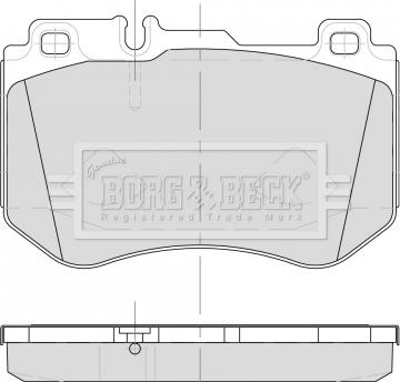 Borg & Beck BBP2501 - Комплект спирачно феродо, дискови спирачки vvparts.bg