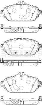 Borg & Beck BBP2512 - Комплект спирачно феродо, дискови спирачки vvparts.bg