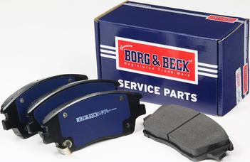 Borg & Beck BBP2580 - Комплект спирачно феродо, дискови спирачки vvparts.bg