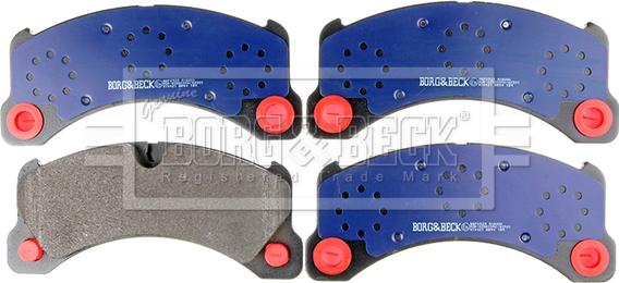 Borg & Beck BBP2525 - Комплект спирачно феродо, дискови спирачки vvparts.bg