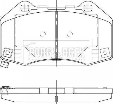 Borg & Beck BBP2528 - Комплект спирачно феродо, дискови спирачки vvparts.bg