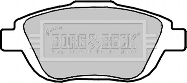 Borg & Beck BBP2096 - Комплект спирачно феродо, дискови спирачки vvparts.bg