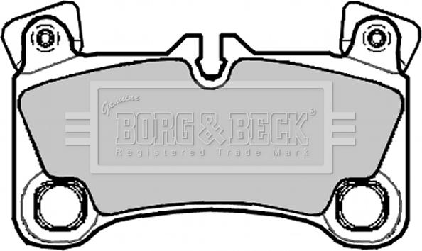 Borg & Beck BBP2092 - Комплект спирачно феродо, дискови спирачки vvparts.bg