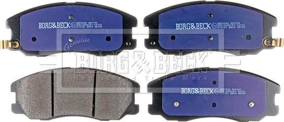 Borg & Beck BBP2040 - Комплект спирачно феродо, дискови спирачки vvparts.bg