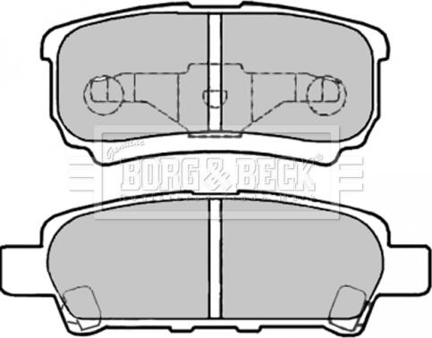 Borg & Beck BBP2003 - Комплект спирачно феродо, дискови спирачки vvparts.bg