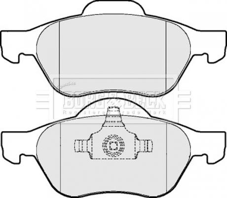 Borg & Beck BBP2015 - Комплект спирачно феродо, дискови спирачки vvparts.bg