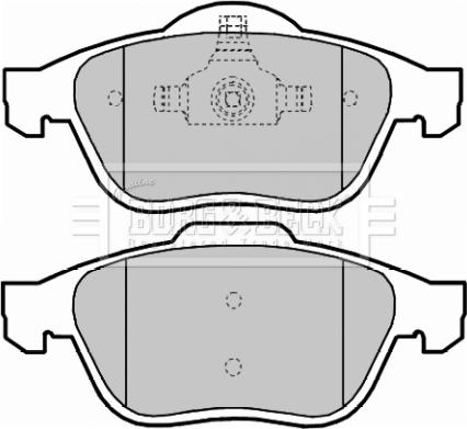 Borg & Beck BBP2016 - Комплект спирачно феродо, дискови спирачки vvparts.bg