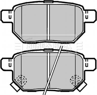 Borg & Beck BBP2086 - Комплект спирачно феродо, дискови спирачки vvparts.bg