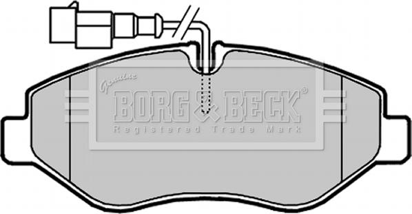 Borg & Beck BBP2024 - Комплект спирачно феродо, дискови спирачки vvparts.bg
