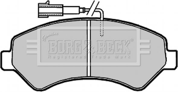 Borg & Beck BBP2020 - Комплект спирачно феродо, дискови спирачки vvparts.bg