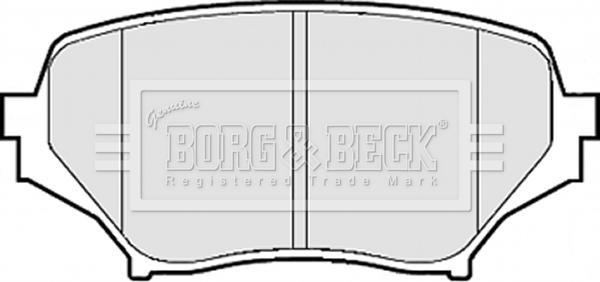 Borg & Beck BBP2075 - Комплект спирачно феродо, дискови спирачки vvparts.bg