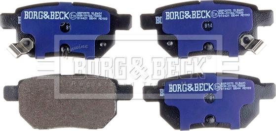 Borg & Beck BBP2070 - Комплект спирачно феродо, дискови спирачки vvparts.bg