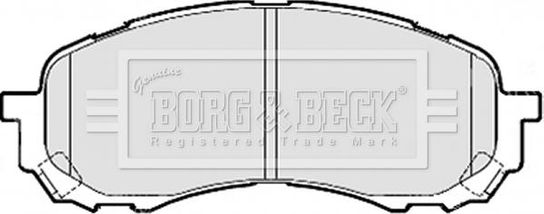 Borg & Beck BBP2078 - Комплект спирачно феродо, дискови спирачки vvparts.bg