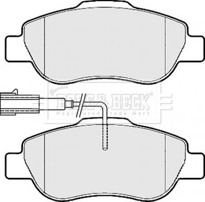 Borg & Beck BBP2149 - Комплект спирачно феродо, дискови спирачки vvparts.bg