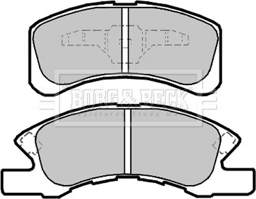 Borg & Beck BBP2141 - Комплект спирачно феродо, дискови спирачки vvparts.bg