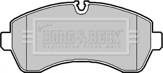 Borg & Beck BBP2147 - Комплект спирачно феродо, дискови спирачки vvparts.bg