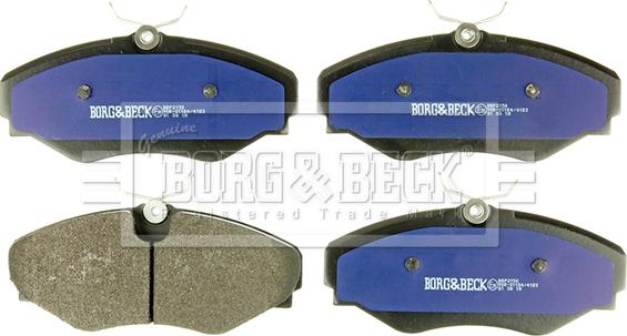 Borg & Beck BBP2150 - Комплект спирачно феродо, дискови спирачки vvparts.bg