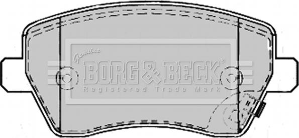 Borg & Beck BBP2169 - Комплект спирачно феродо, дискови спирачки vvparts.bg