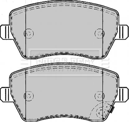 Borg & Beck BBP2166 - Комплект спирачно феродо, дискови спирачки vvparts.bg