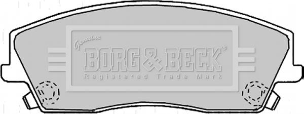 Borg & Beck BBP2167 - Комплект спирачно феродо, дискови спирачки vvparts.bg