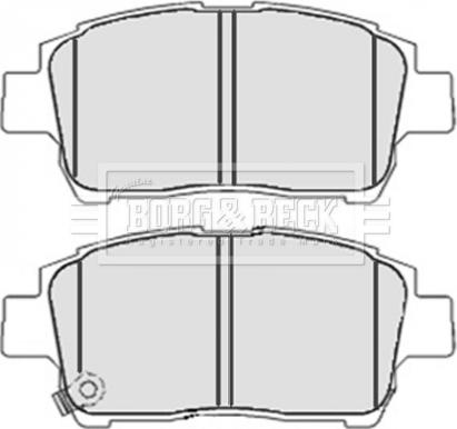 Borg & Beck BBP2100 - Комплект спирачно феродо, дискови спирачки vvparts.bg