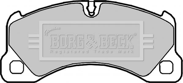 Borg & Beck BBP2101 - Комплект спирачно феродо, дискови спирачки vvparts.bg