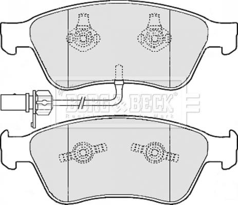 Borg & Beck BBP2111 - Комплект спирачно феродо, дискови спирачки vvparts.bg