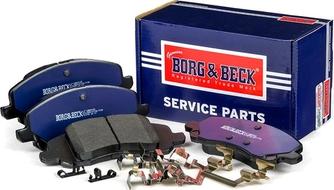 Borg & Beck BBP2125 - Комплект спирачно феродо, дискови спирачки vvparts.bg