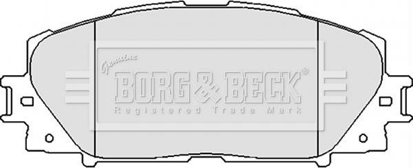 Borg & Beck BBP2123 - Комплект спирачно феродо, дискови спирачки vvparts.bg