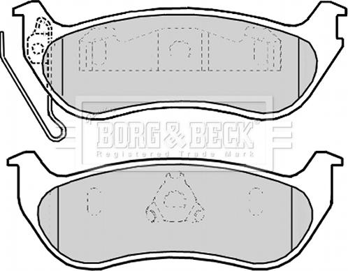 Borg & Beck BBP2174 - Комплект спирачно феродо, дискови спирачки vvparts.bg
