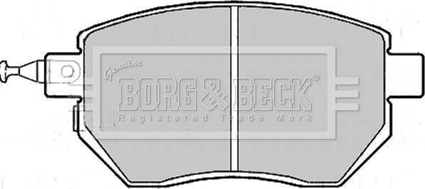 Borg & Beck BBP2172 - Комплект спирачно феродо, дискови спирачки vvparts.bg