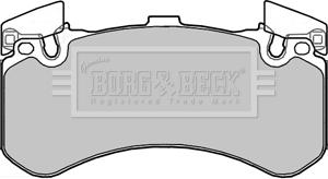 Borg & Beck BBP2356 - Комплект спирачно феродо, дискови спирачки vvparts.bg