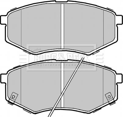 Borg & Beck BBP2368 - Комплект спирачно феродо, дискови спирачки vvparts.bg