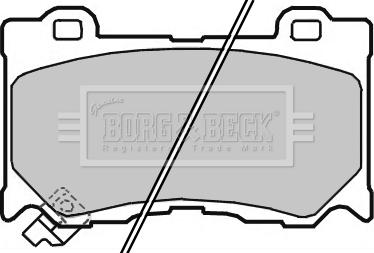 Borg & Beck BBP2363 - Комплект спирачно феродо, дискови спирачки vvparts.bg