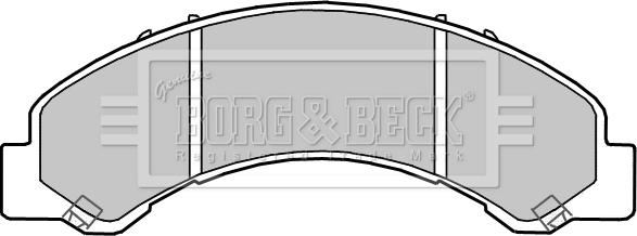 Borg & Beck BBP2362 - Комплект спирачно феродо, дискови спирачки vvparts.bg