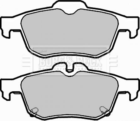 Borg & Beck BBP2303 - Комплект спирачно феродо, дискови спирачки vvparts.bg