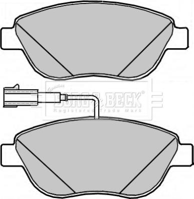Borg & Beck BBP2317 - Комплект спирачно феродо, дискови спирачки vvparts.bg