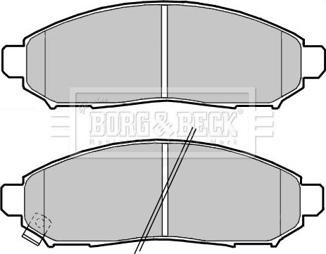 Borg & Beck BBP2389 - Комплект спирачно феродо, дискови спирачки vvparts.bg