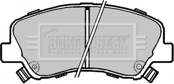 Borg & Beck BBP2330 - Комплект спирачно феродо, дискови спирачки vvparts.bg