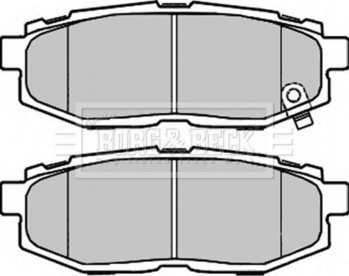 Borg & Beck BBP2372 - Комплект спирачно феродо, дискови спирачки vvparts.bg