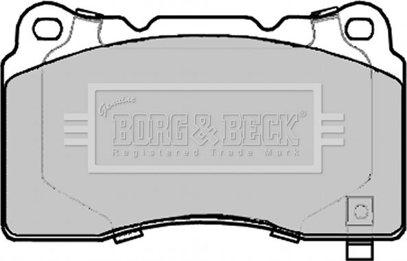 Borg & Beck BBP2290 - Комплект спирачно феродо, дискови спирачки vvparts.bg